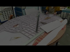 C11-15/Demonstrazione del processo di fabbricazione e installazione del modello architettonico