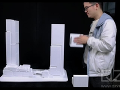 Modello concettuale bianco stampato in 3D