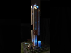 Immergetevi nel banchetto visivo portato dalla dimostrazione di illuminazione di un archi 1:100 fatto a mano