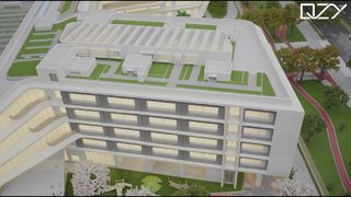 1:60 Μοντέλο Εξωτερικής Οθόνης Σχολής Bayside από καθαρό μέταλλο