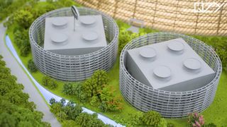 Κτίριο τετράγωνο ενός κινητού οικολογικού πάρκου: Μοντέλο βιτρίνας οικολογικού πάρκου ενέργειας Shenzhen Longgang!