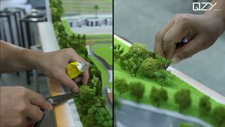 Be Yond Project 1:200 Scale Model | Υπερρεαλιστική οθόνη με εικονική λιμνοθάλασσα#qzymodels