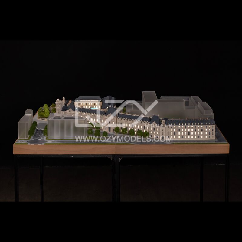 1:180 Maybourne Hotel Architectural Model with LED Lighting