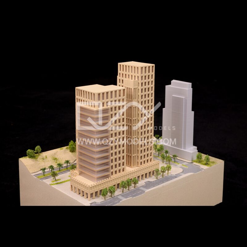 1:1000 Mathaba Architectural Model in Wood & White
