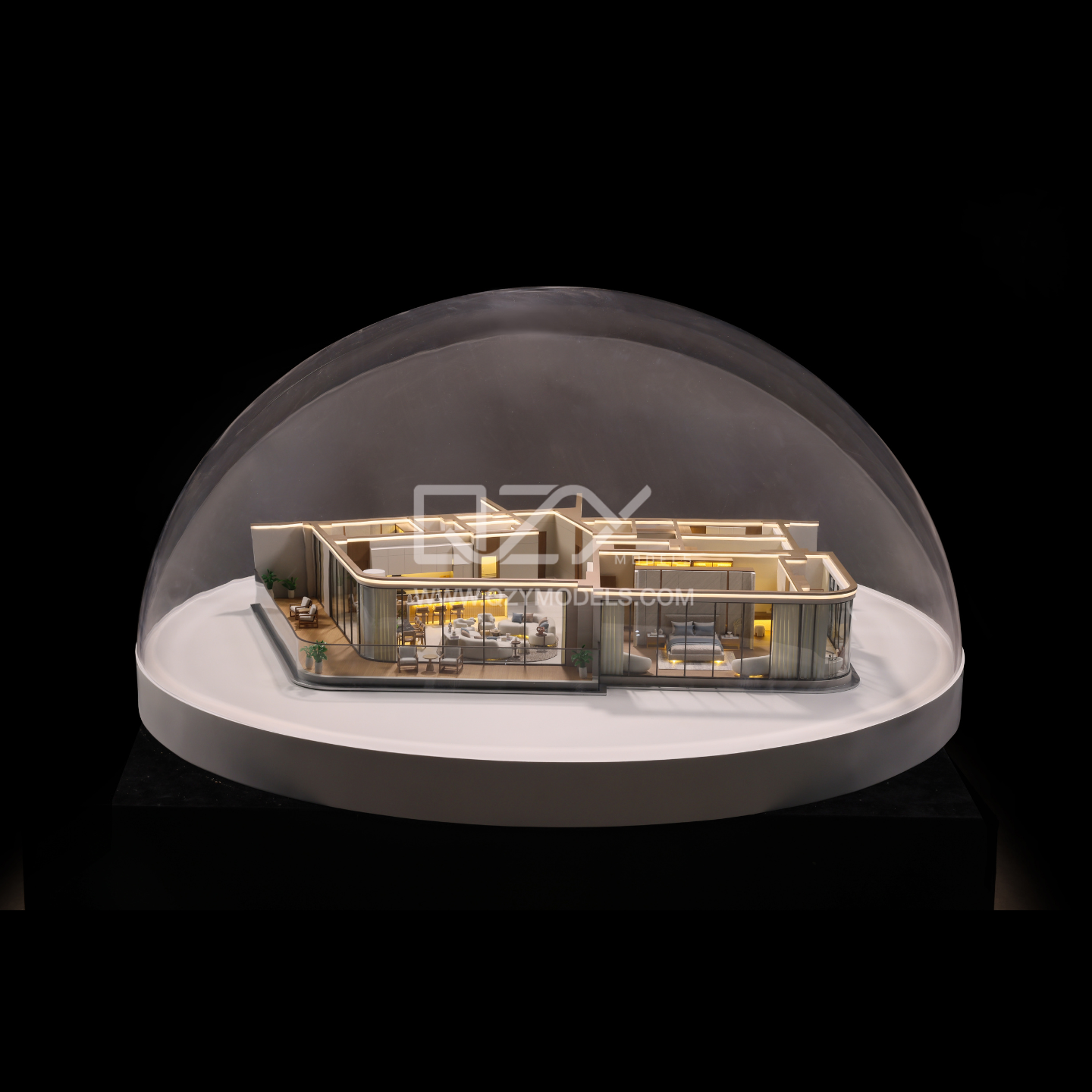 1:25 Scale Realistic Style Architectural Section Model with Multi ...