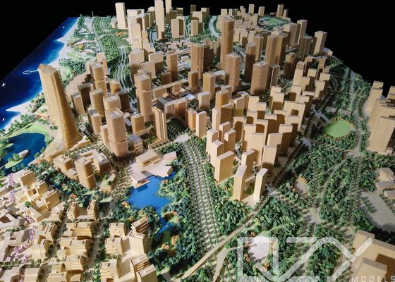 エコム・バスウッド ミニチュア建築模型 シアメン TOD