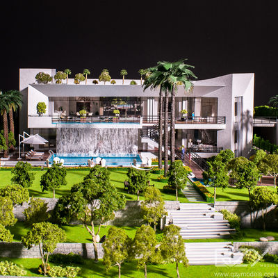 DAR GLOBAL Monochrome Architecture Structural Model 1/50 Saudi Arabia Versace Villa
