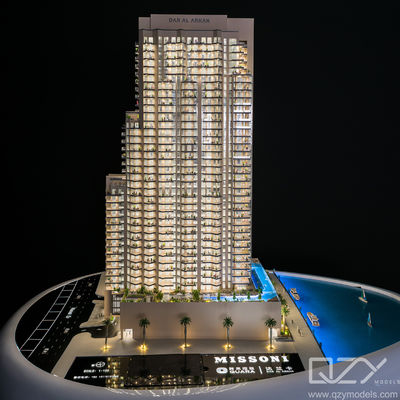 ドバイミソニ住宅建築物 物理モデル レーザーカット DAR GLOBAL 1/100