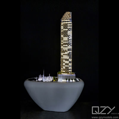 スケール建築コンセプトモデル 有名な建物 ドバイ W レジデンス DARGLOBAL 1/125