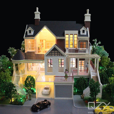 House Interior Architectural Maquette Model 1/25 Oak Forest Villas ODM