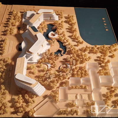 ミニアクリル建築模型 HSA 1:750 アグリレホテル カスタム