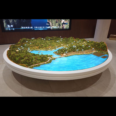 地形モデル - ルンダグループ1/500 + 1/3000 ガン州南湖町モデル