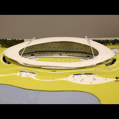 1/150 スケール 泉州スポーツセンター モデル イエロースタイルのデザイン 景観モデル