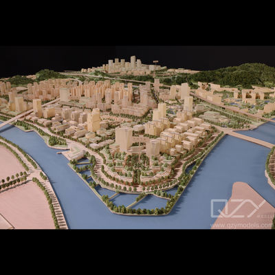 Aecom-1/1500 东?? ウェイユアン島 都市設計モデル 建築モデル