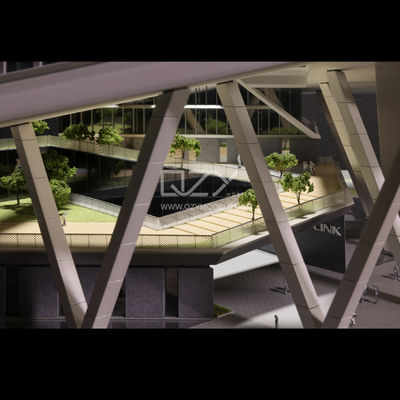 TP-Link杭州本社 3Dプリント建築モデル 1/150 セクションモデル