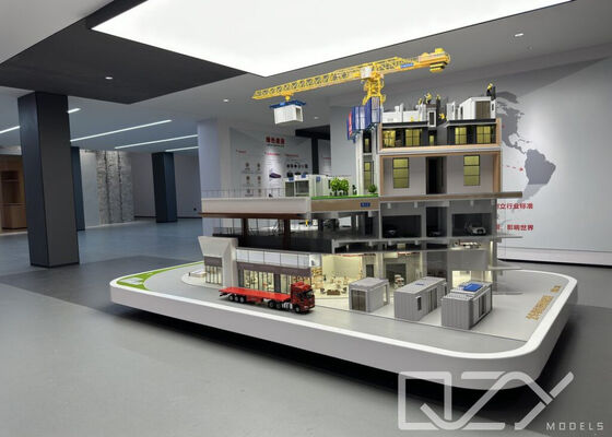 1:20 스케일 CSCEC 건설 현장 산업용 스케일 모델 (동적 디스플레이 및 수작업 제작)