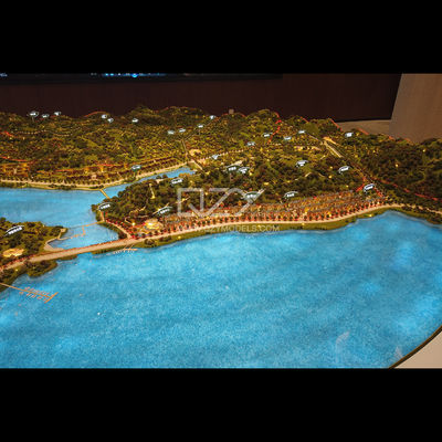 地形モデル - ルンダグループ1/500 + 1/3000 ガン州南湖町モデル