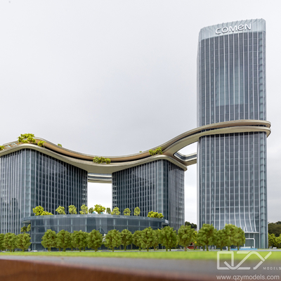 HSA 1/500 Plexiglass Architectural Maquette Model Comen Medical Headquaters Building