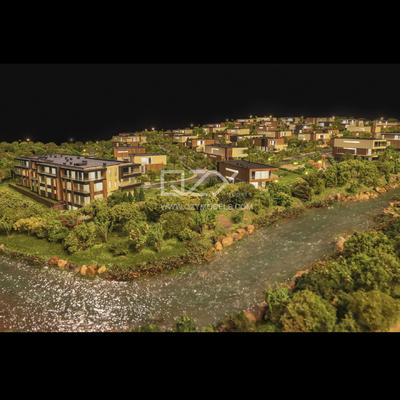 1:200 Scale Bulgaria RU Homes Villa Model with 30 Days Lead Time and 100KG Weight Miniature Architectural Model