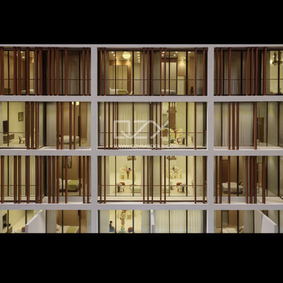1:30 Scale Realistic Luxury Apartment Model with iPad Controlled Lighting for Dubai Real Estate