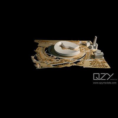 1:1000 Scale Architectural Model of Tencent Conference Center - Conceptual Masterpiece with Wood and 3D Printing Precision