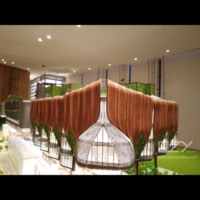 1:125 Scale Miniature Architectural Model of Ningbo K11 with Laser Cutting Technology and Full Lighting System
