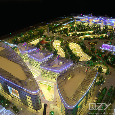 1:150 Hainan Airlines MOVA PLAZA Commercial Complex 3D Architectural Model | QZYMODELS