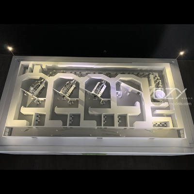Custom Industrial Scale Model | IBA Proton Therapy Centre Display Model with Lighting & Fine Detailing