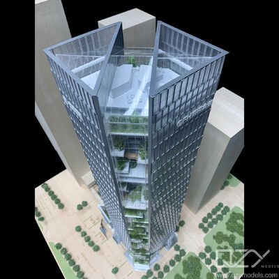 1d Building Models Aedas 1:200 Maquettes Architecture building miniature models Financial ...