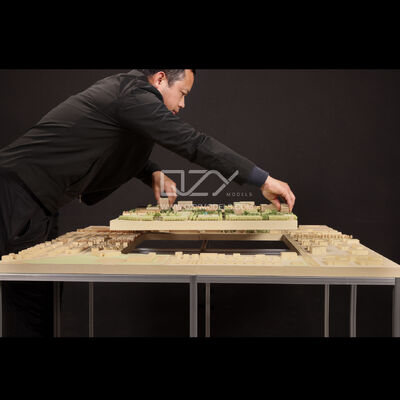Handmade 1:1000 Scale Boca Raton Masterplan Model