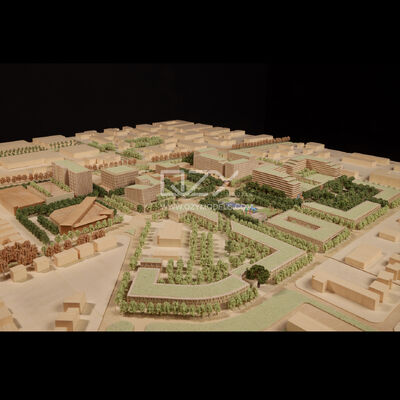Handmade 1:1000 Scale Boca Raton Masterplan Model