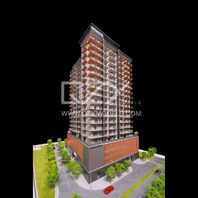 1:100 Heilbronn Residential Model with Full Lighting